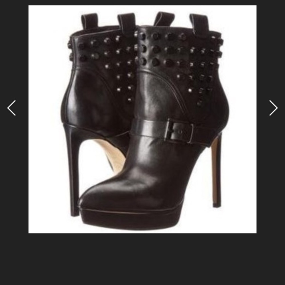 Michael Kors Bryn Black Studded Boots size 8 1/2 💕